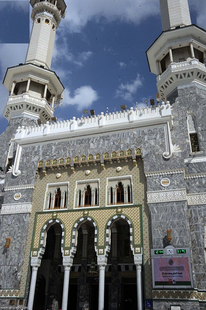 باب الملك عبدالله .. أعلى أبواب المسجد الحرام 